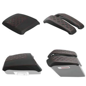 Saddlebags & Pack Trunk Lid Covers Fit For Harley Touring Street Glide 14-22 19 - Moto Life Products