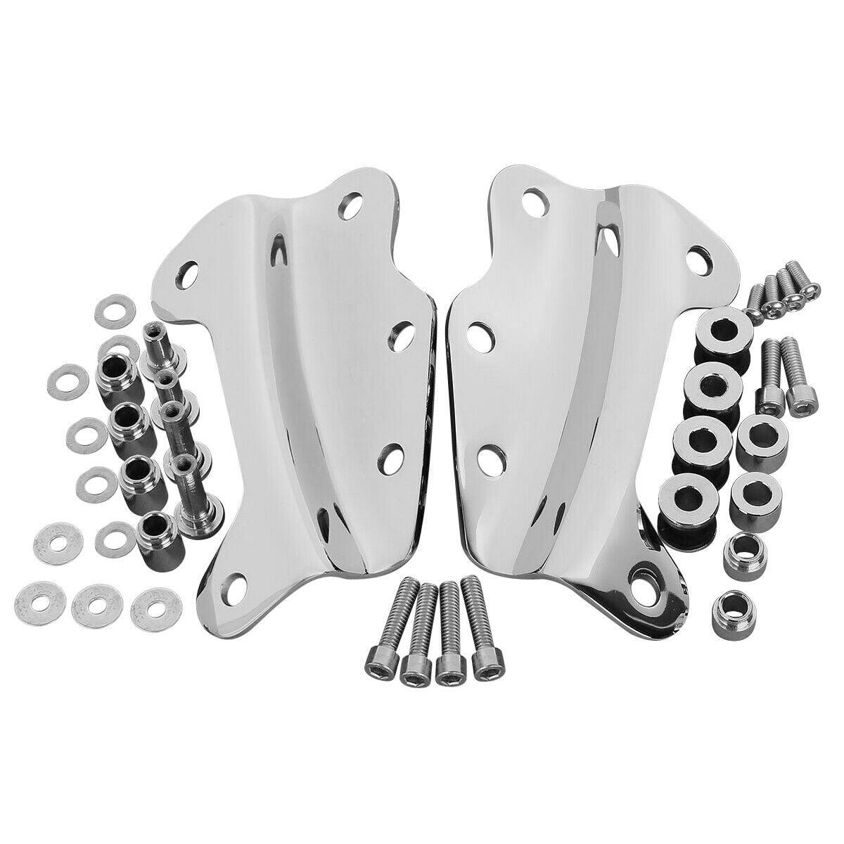 Chrome 4 Point Docking Hardware Kit Fit For Harley Touring Street Glide 09-13 US - Moto Life Products