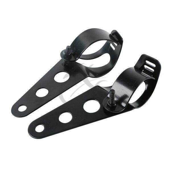 35mm-43mm Headlight Mount Bracket Motorcycle Fork Ear Chopper Cafe Racer Black - Moto Life Products