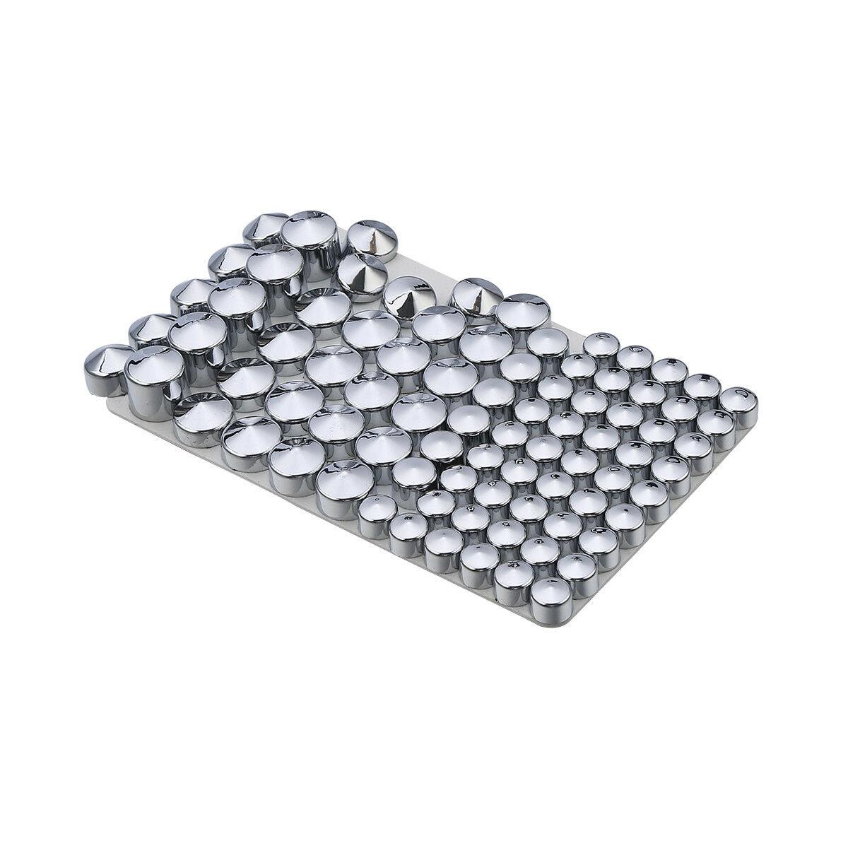 83 PCS Chrome Bolts Topper Cap Cover Fit For Harley Twin Cam Road King FLHT - Moto Life Products