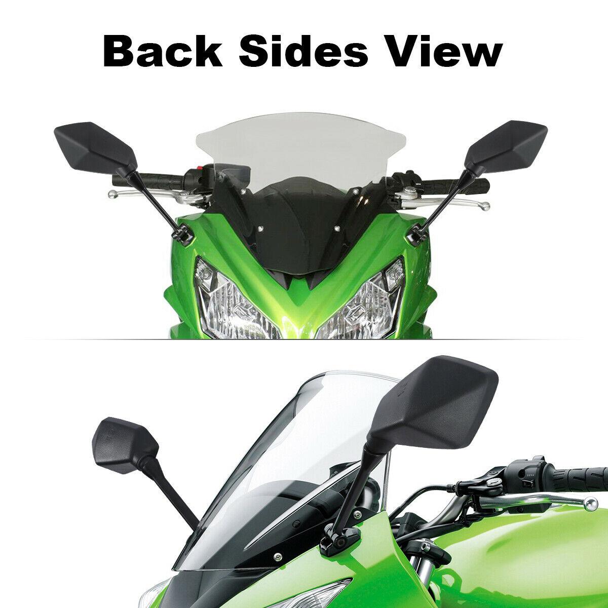 Pair Left & Right Rear View Mirrors Fit For Kawasaki Ninja 650R 09-11 Ninja 650 - Moto Life Products