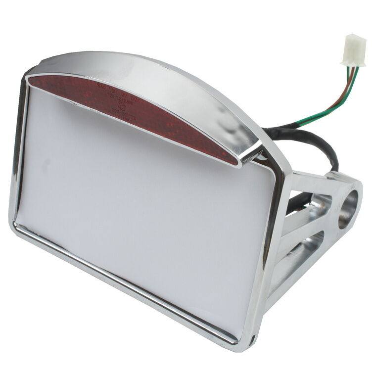 Side Mount LED License Bracket Plate Tail Light For Chopper Harley Softail TCMT - Moto Life Products
