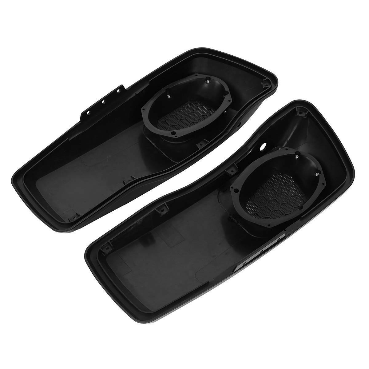 Vivid Black Saddlebag Lid 6x9'' Speakers Grill Fit For Harley Street Glide 14-22 - Moto Life Products