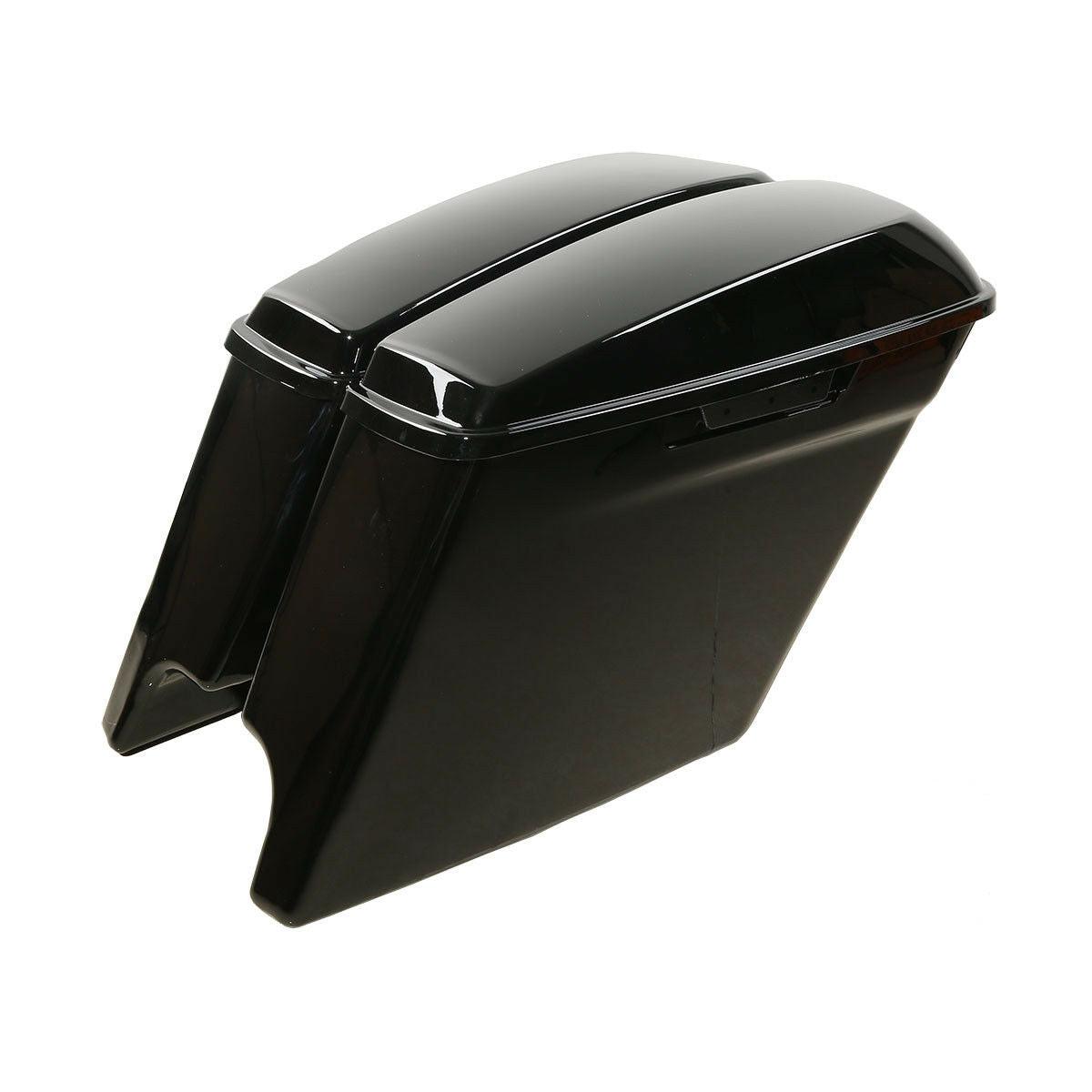 5" Stretched Extended Hard Saddlebags Fit For Harley Touring Road Glide 93-13 12 - Moto Life Products