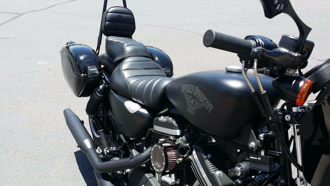 Hard Saddle Bags Trunk Luggage w/Lights for Honda Shadow Cruiser Motorcycle Bike - Moto Life Products