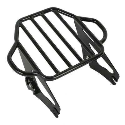 Black Detachable Luggage Rack Fit For Harley Road King Electra Glide 2009-2022 - Moto Life Products