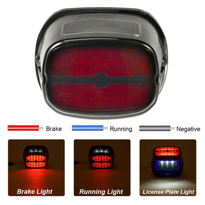 LED Tail Brake Light Red Lens Fit for Harley Electra Street Glide Road King99-19 - Moto Life Products