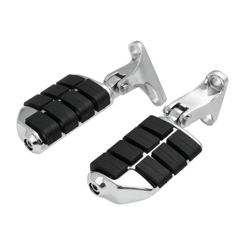 Chrome Rear Passenger Foot Pegs Mount Fit For Harley Electra Road Glide 93-21 18 - Moto Life Products