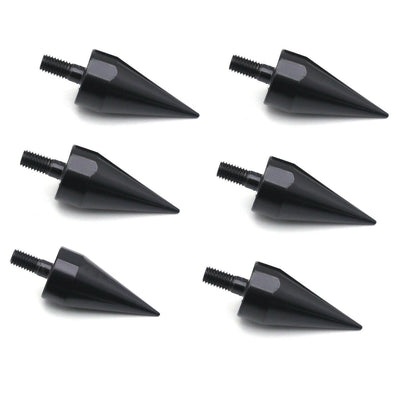 6PCs Black Universal Motorcycle Spike Bolt For Windscreen Fairings License Plate - Moto Life Products