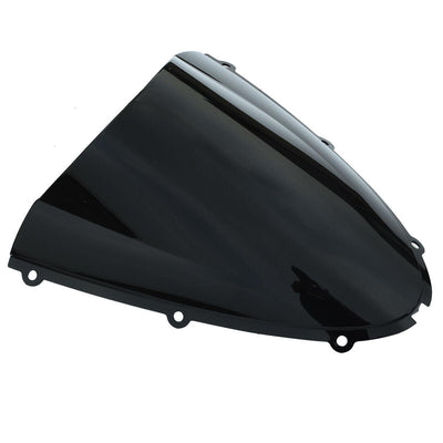 Black Windscreen Windshield For Kawasaki Ninja ZX6R ZX-6R 05-08 10R ZX-10R 06-07 - Moto Life Products