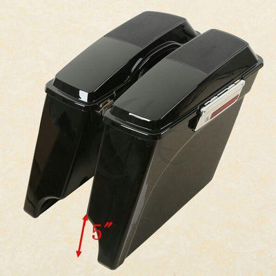 5" Stretched Saddlebags  W/ 6x9 Speaker Lid For Harley Touring Road Glide 93-13 - Moto Life Products