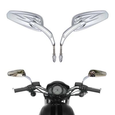 Chrome Rear View Mirrors Fit For Harley Sportster 883 1200 Touring Street Glide - Moto Life Products
