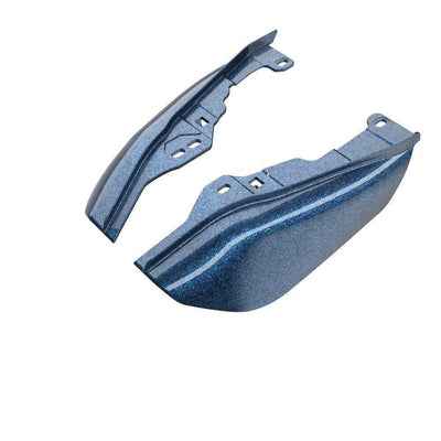 Cosmic Blue Pearl Mid-Frame Air Deflector Heat Shield For 2009+ Harley Touring - Moto Life Products