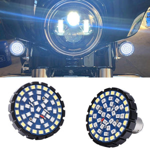 For Harley Davidson Motorcycle Front LED Turn Signals Blinker Lights 1157 Bullet - Moto Life Products