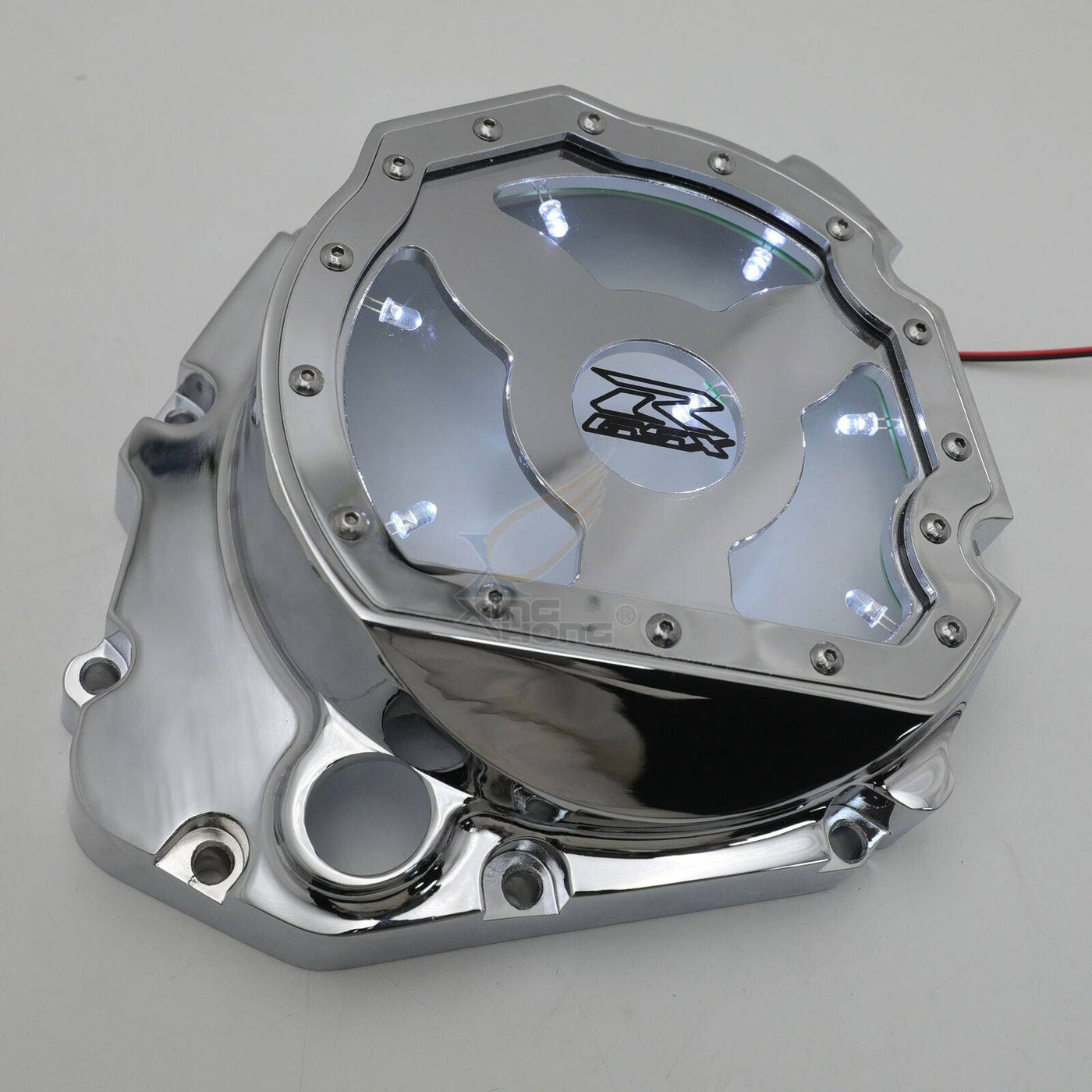 White LED See through Engine Clutch cover for Suzuki GSXR 01-08 GSXS1000 16-20 - Moto Life Products