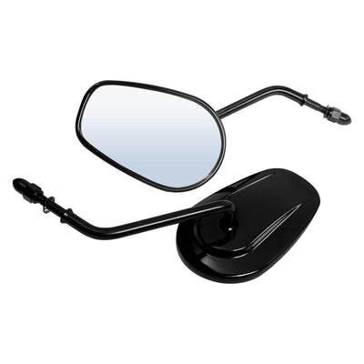 Black Rear View Side Mirrors Fit For Harley Road King Touring XL 883 SPORTSTER - Moto Life Products