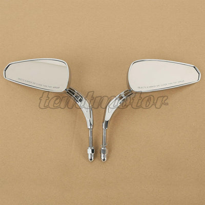 New Tapered Tribal Rear View Mirrors For Harley Touring Glide Dyna Softail Tri - Moto Life Products