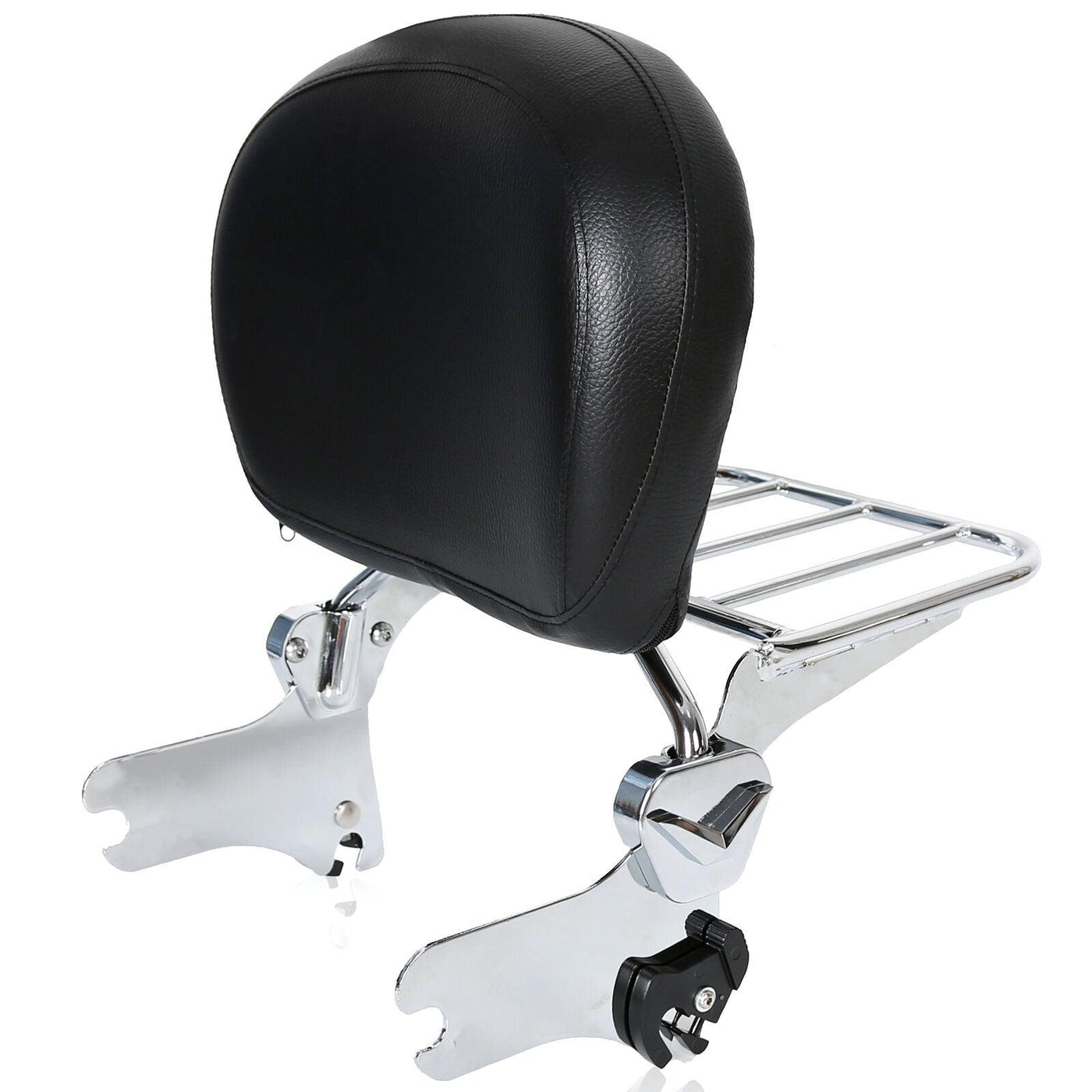 For 97-08 Detachable Sissy Bar Backrest Luggage Rack Harley Road King Electra - Moto Life Products