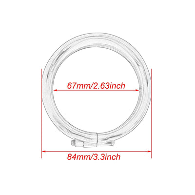 Chrome Visor Style Turn Signal Trim Ring W/ Rubber Ring Fit For Harley Softail - Moto Life Products