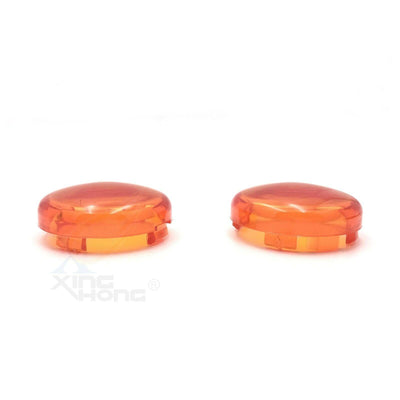 Turn Signal Lens Cover Top For 00-13 Harley Softail Dyna Glide Sportsters Orange - Moto Life Products