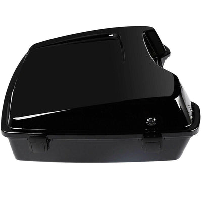 Black Razor Pack Trunk W/ Backrest Pad Fit For Harley Tour Pak Road Glide 97-13 - Moto Life Products