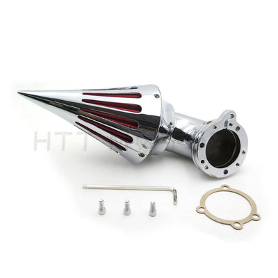 Chrome Spike Air Cleaner Filter Kits For Harley S&S Custom Cv Evo Xl Sportster - Moto Life Products