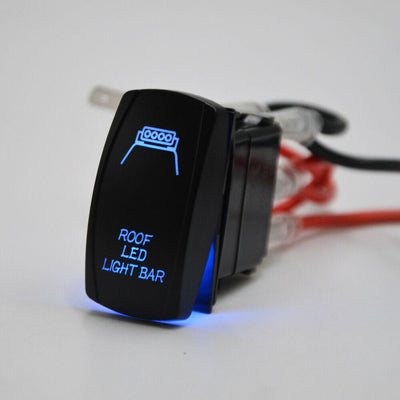 Blue Backlif Light Control Rocker Toggle Switch Button For ATV UTV ARB Carling - Moto Life Products