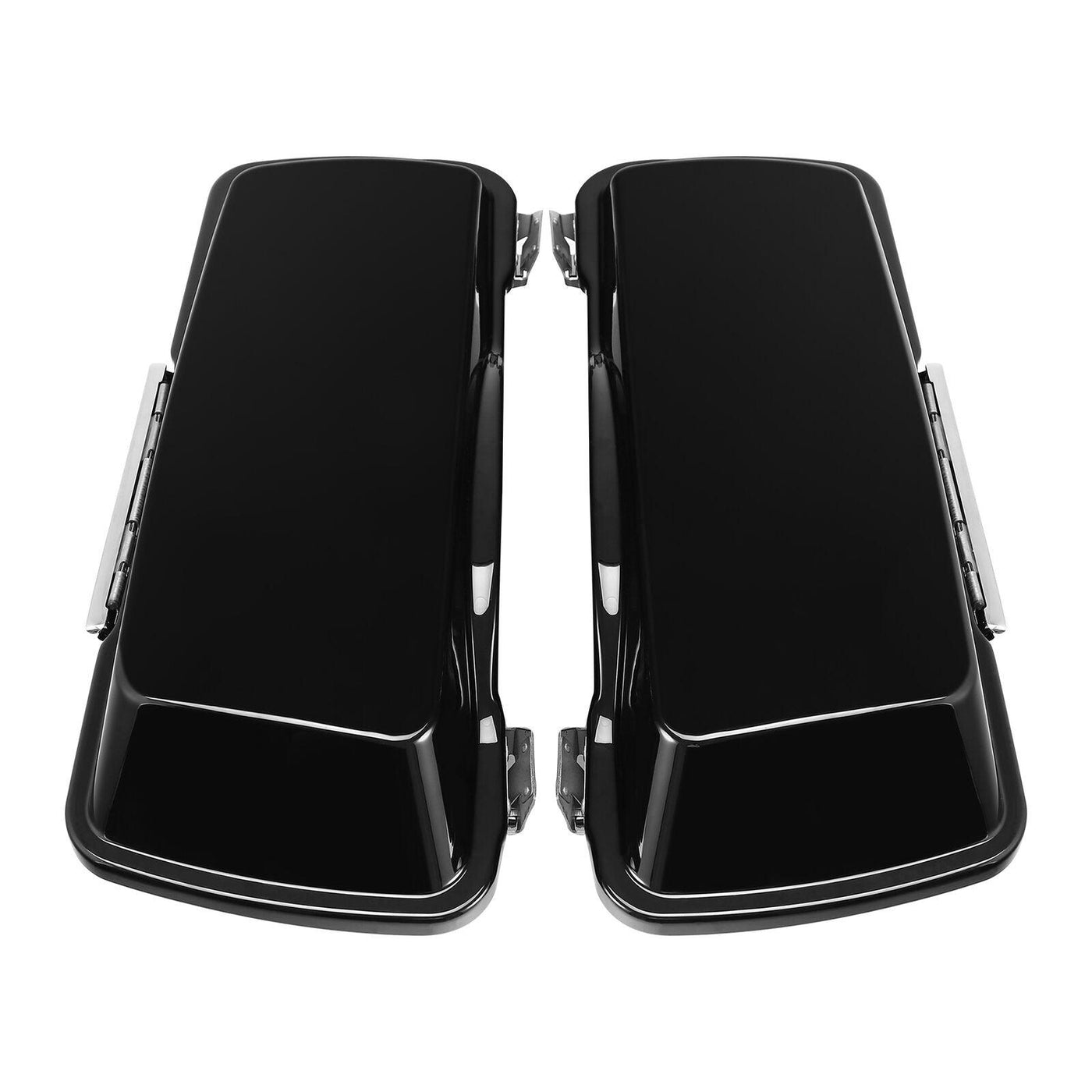5" Vivid Black Stretched Saddlebags Fit For 93-13 Harley Touring Road King Glide - Moto Life Products