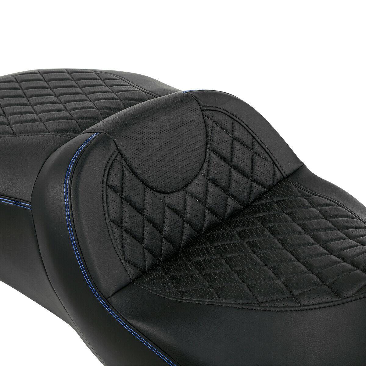 Black Driver Passenger Seat Fit For Harley Road Electra Street Glide 2009-2022 - Moto Life Products