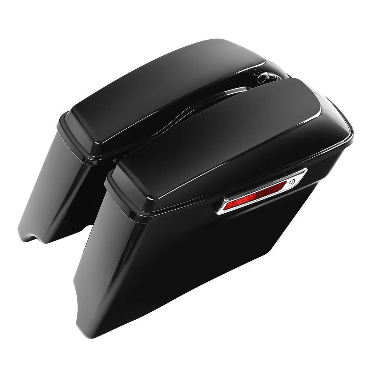 4" Stretched Extended Saddlebags Fit For Harley CVO Touring Road Glide 1993-2013 - Moto Life Products