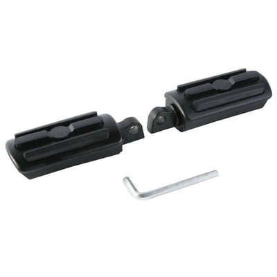 1-1/4" Matte Black Short Angled Highway Engine Guard Foot Pegs Mount For Harley - Moto Life Products