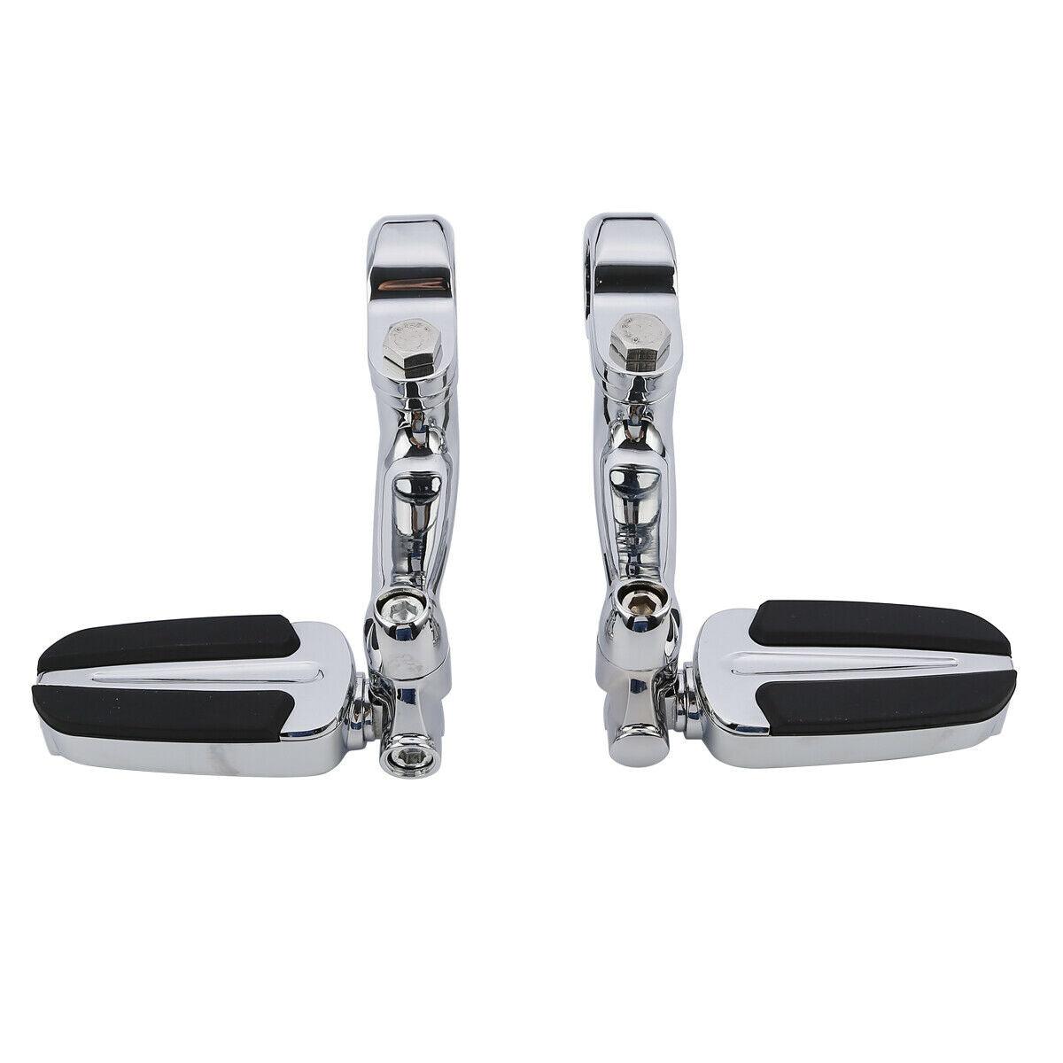 1 1/4" Highway Bar Footpegs Pegs Mount Fit For Harley Touring Road King Glide - Moto Life Products