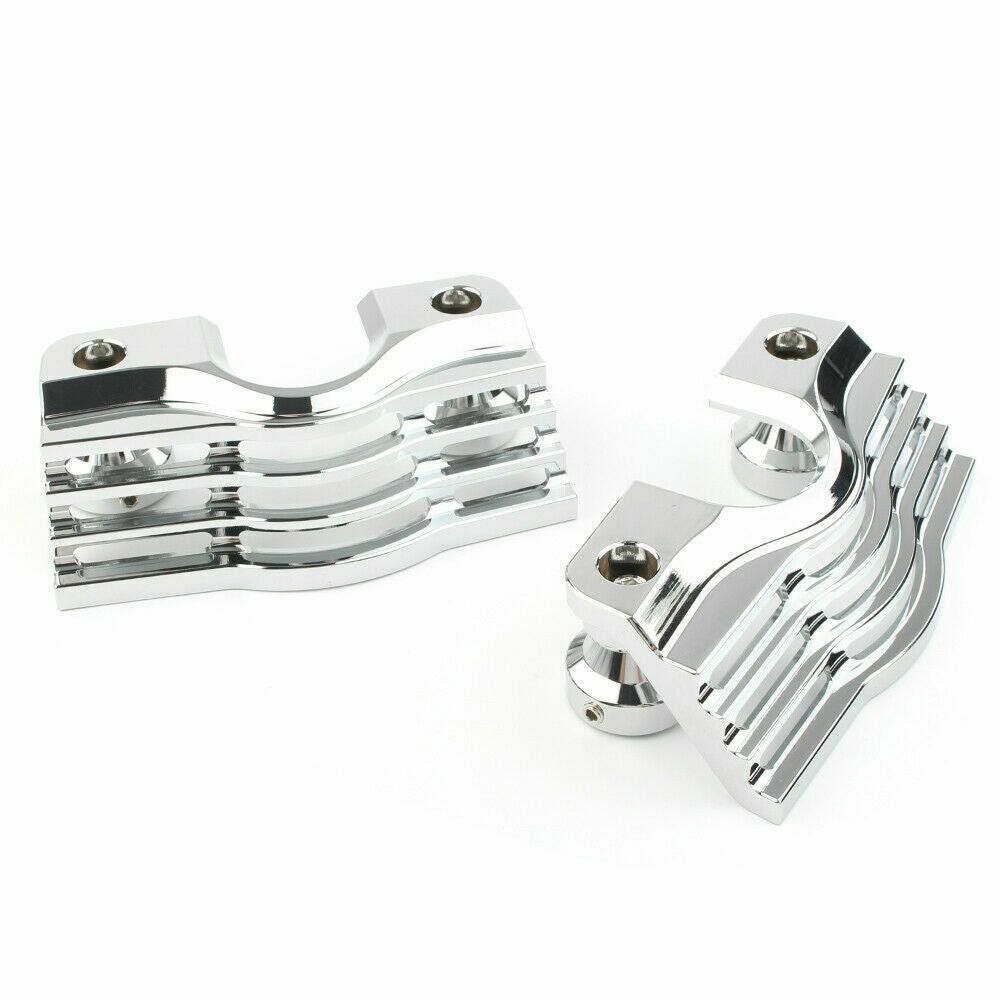 Chrome Finned Spark Slotted Plug-Head Cover For Harley 99-14 Electra Glide FLHR - Moto Life Products