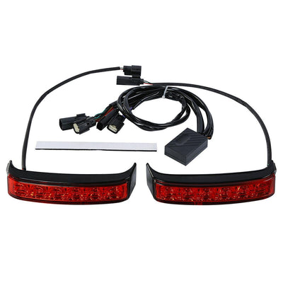LED Saddlebag Red Brake Turn Light Fit For Harley Road Glide Ultra FLTRU 14-20 - Moto Life Products