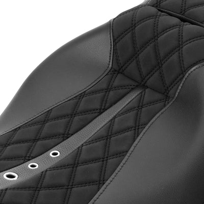 Driver Passenger Two Up Seat Fit For Harley Touring Road King Road Glide 2009-22 - Moto Life Products