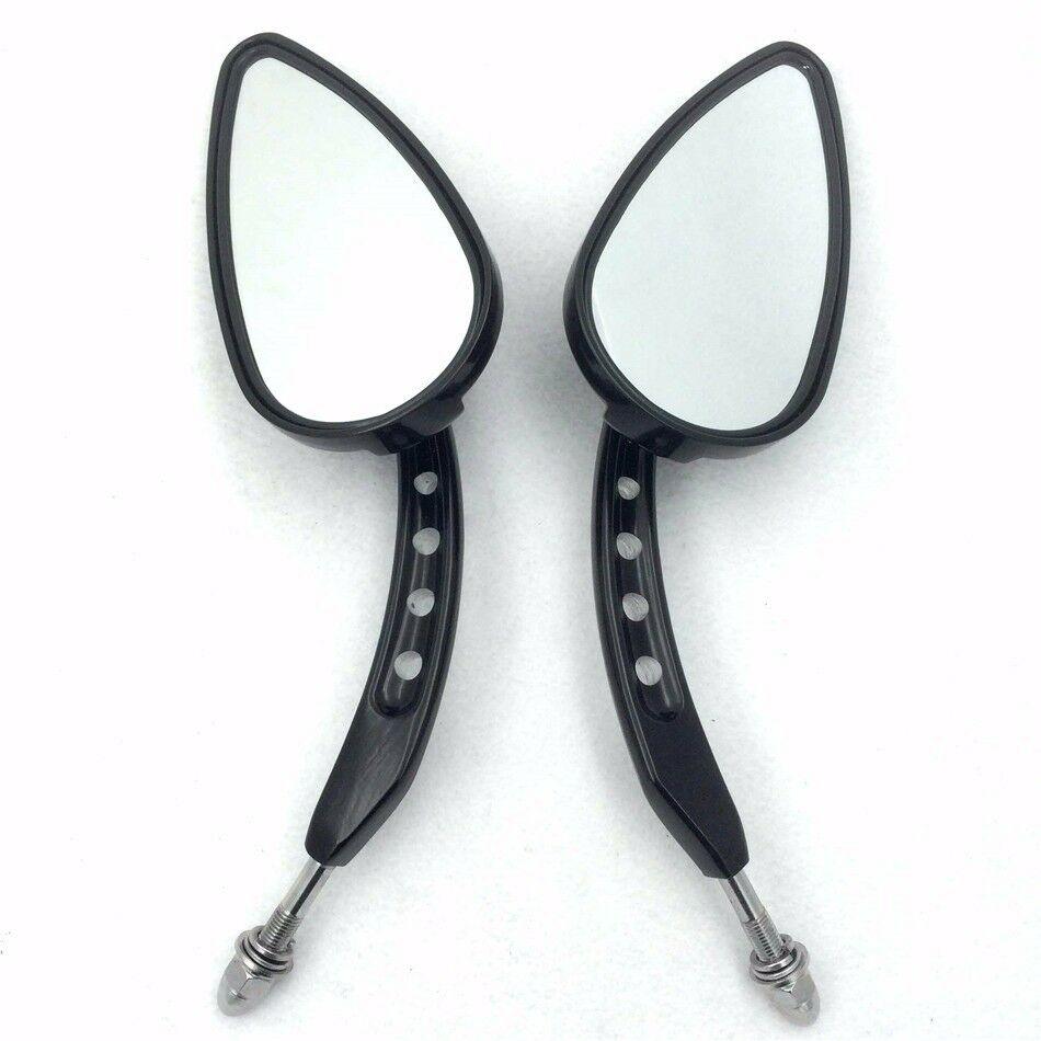 Black Skull Side Mirrors For Harley Night Train FXSTB Springer Softail FXSTS - Moto Life Products