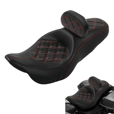Driver & Passenger Seat Rider Pad Fit For Harley Touring Street Tri Glide 09-22 - Moto Life Products
