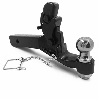 6T / 12000lbs Receiver Mount Combination Pintle Hitch w/ 2" Ball Fit 2-Inch Rece - Moto Life Products