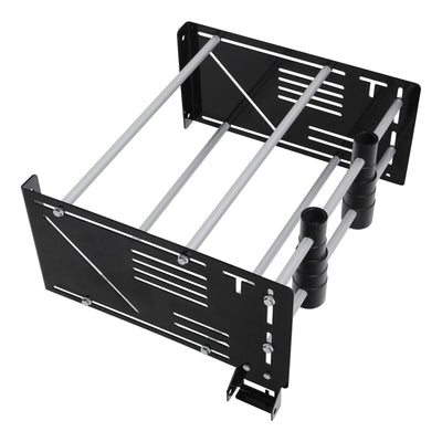 Black Wall Mount Storage Rack Fit For Harley Tour-Pak Touring Glide Softail Dyna - Moto Life Products