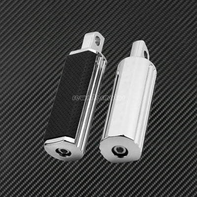 Chrome Defiance Foot Peg Male Footrests Fit For Harley Electra Glide Low Glide - Moto Life Products