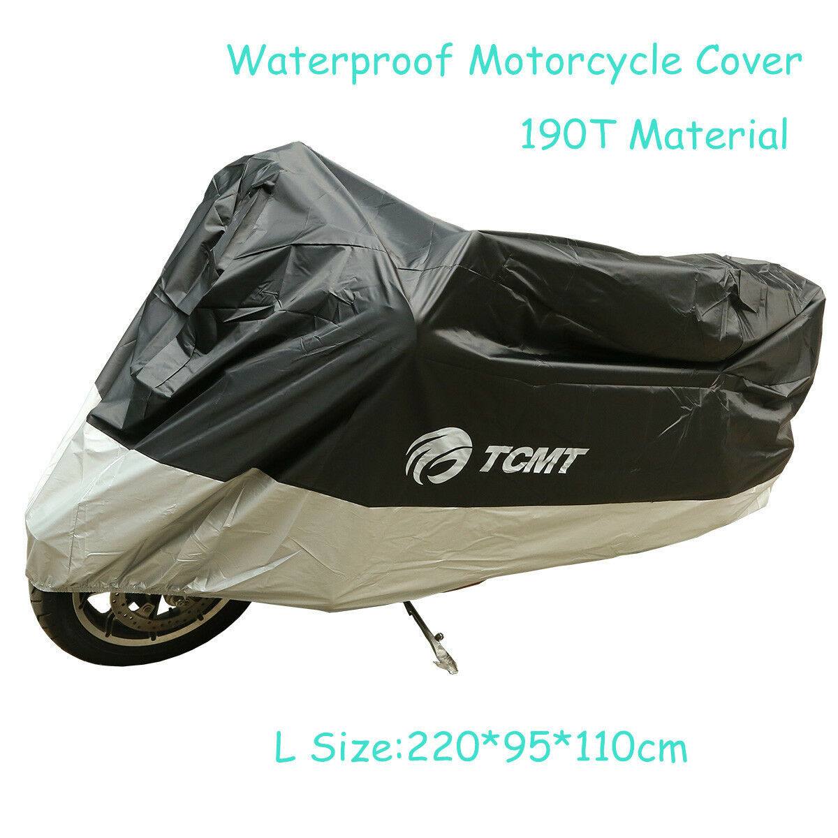 Universal 190T Waterproof UV Protector Motorcycle Bike Cover L 220x95x110cm TCMT - Moto Life Products