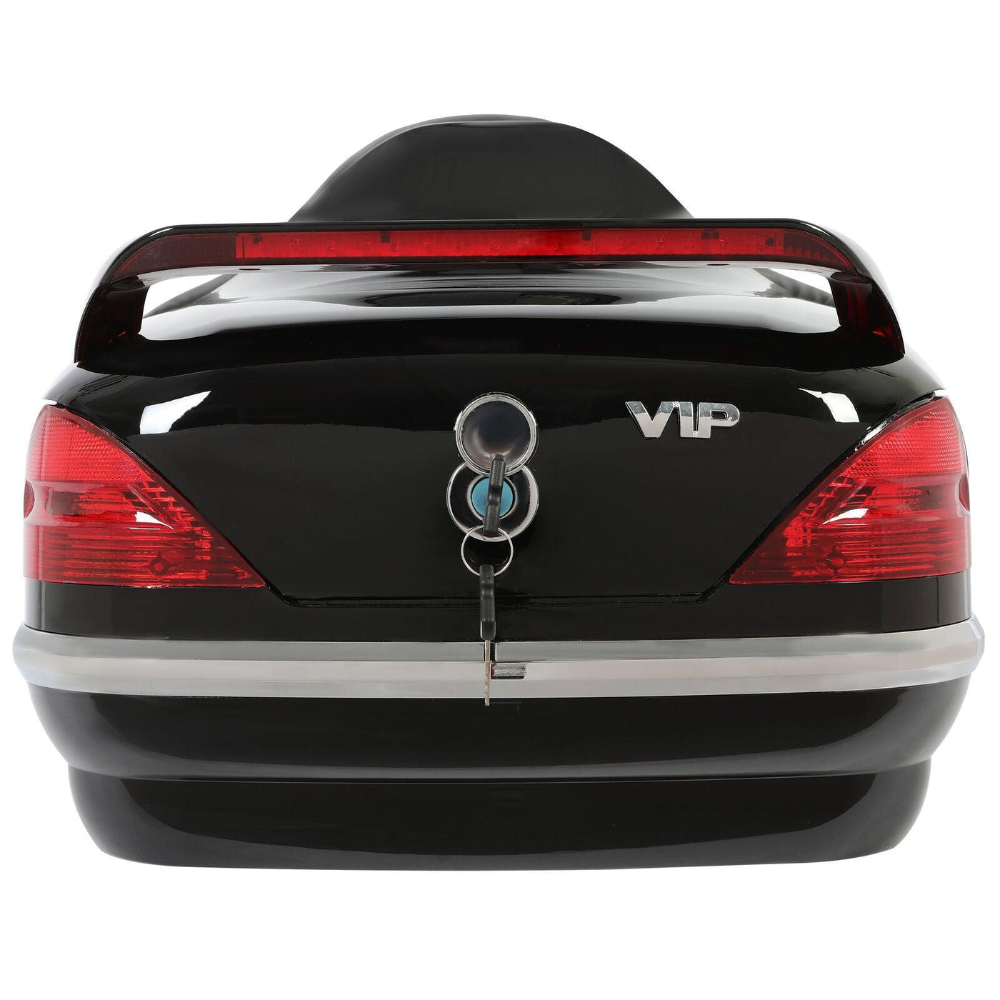 Black VIP Trunk Luggage Tour Pack W/ Tail Light For Honda Motorcycle/ Scooter - Moto Life Products