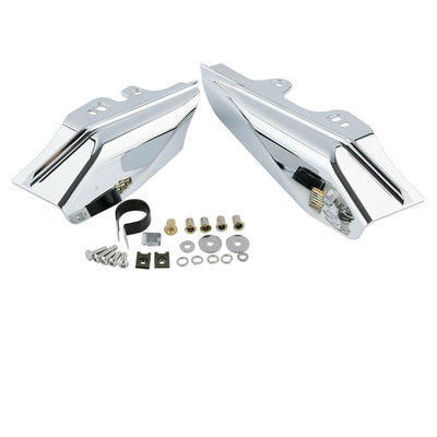 Chrome/Black Mid-Frame Air Deflector For Harley Road King Glide 2001-2008 2007 - Moto Life Products