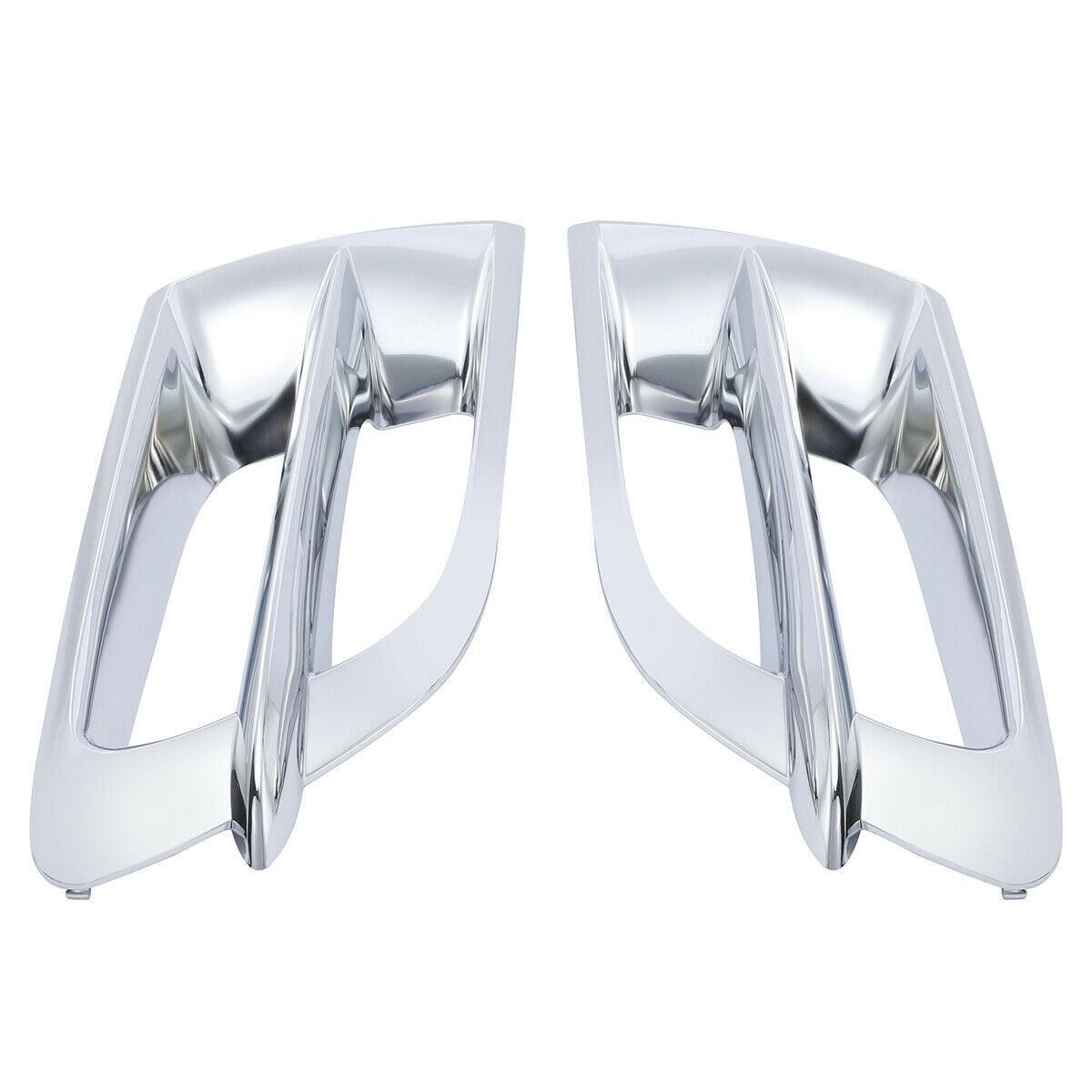 ABS L&R Side Fairing Accent Grilles For Honda Goldwing GL1800 2001-2011 Chrome - Moto Life Products