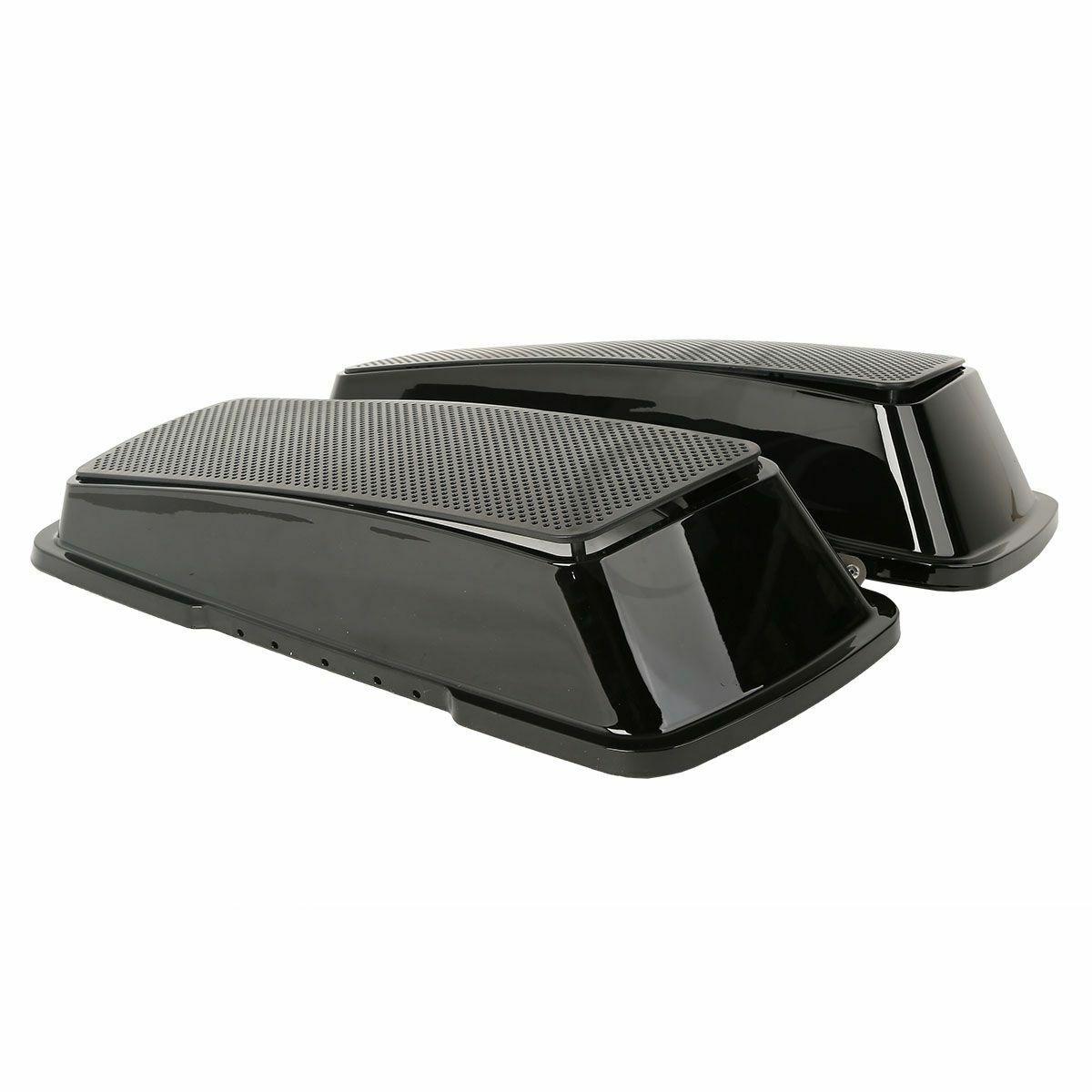 Dual 6x9 Speaker Lids For Harley Saddlebag Road King Road Street Glide 1993-2013 - Moto Life Products