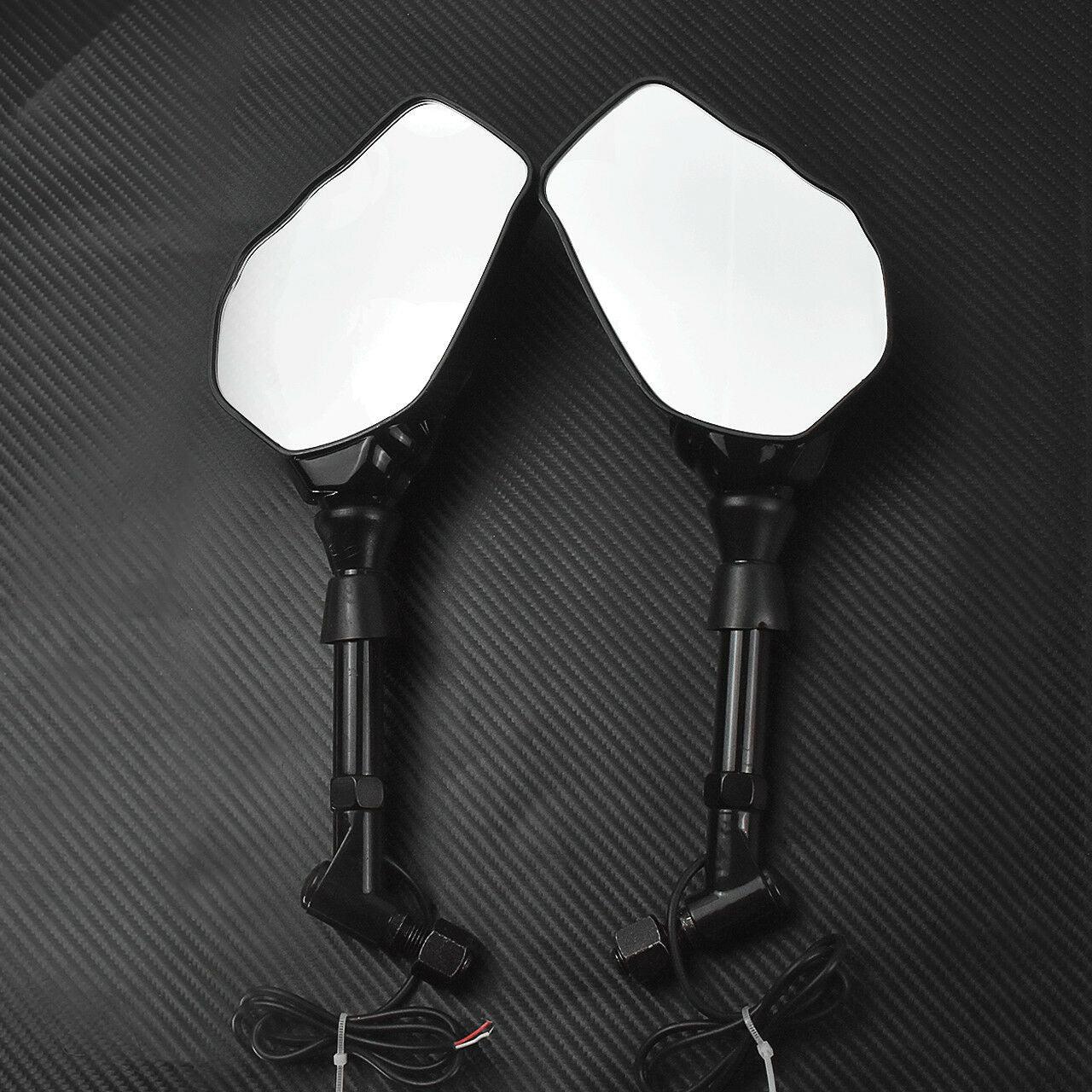 Motorcycle 8mm 10mm Skull Hand Side Rearview Mirrors Turn Signal Fit For Harley - Moto Life Products