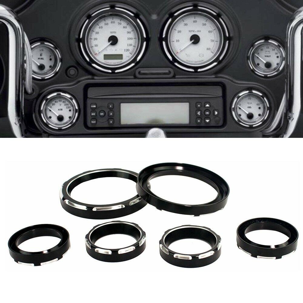 GYMARK Borsa da sella per parabrezza moto, 3 sacchetti per H-arley Touring Electra Glide Street Glide Tri Glide Ultra Classic 1996-2013