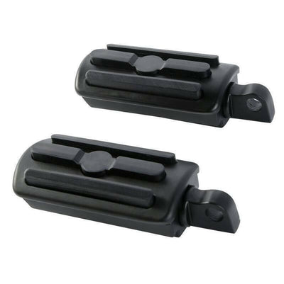 1-1/4" Matte Black Short Angled Highway Engine Guard Foot Pegs Mount For Harley - Moto Life Products