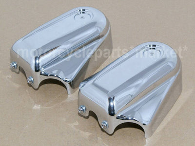 Chrome Bar Shield Rear Axle Covers Swingarm for Harley Softail FLS FLSTN 08-17 - Moto Life Products