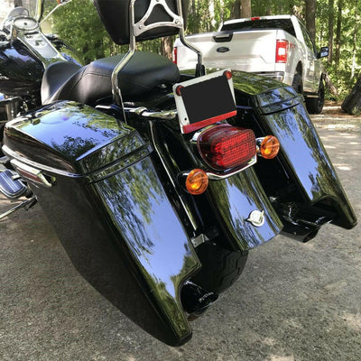 5" Stretched Extended Hard Saddle Bags For Harley Electra Glide Road King 93-13 - Moto Life Products